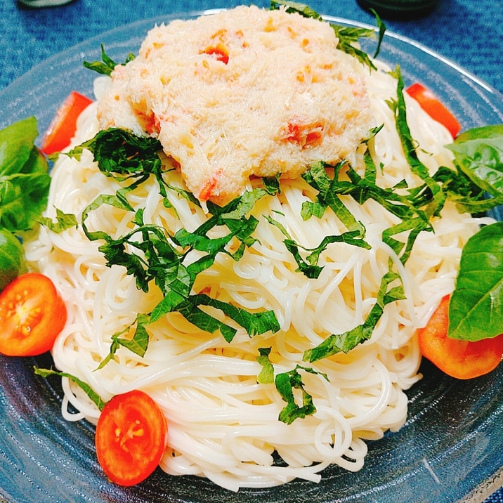 缶詰をトッピング!蟹薫る素麺♡和から洋ヘ味変も!